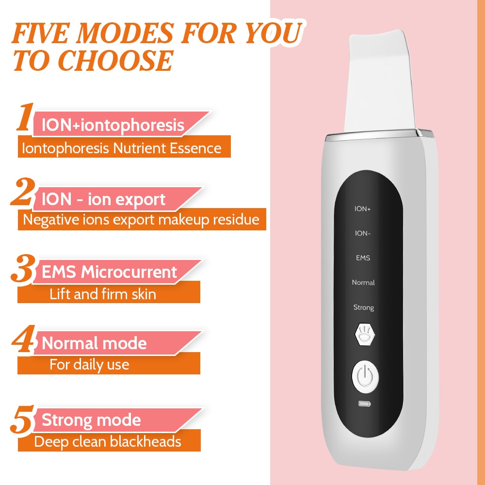 Enki Ultrasonic Skin Scrubber 5 Modes